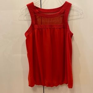 Max studio sleeveless blouse in red. Size M